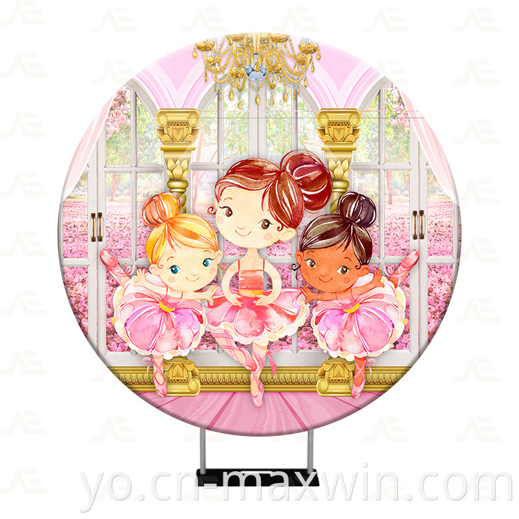 Yika yika Round Backdrop